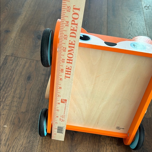 Cossy Wooden Baby Learning Walker Toddler Orange Fox Wooden Push - Picture 6 of 8